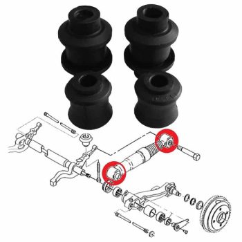 Boccole per ammortizzatori posteriori, Peugeot 206