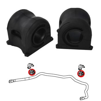 Silentblocs de barre stabilisatrice avant, Jazz, Fit