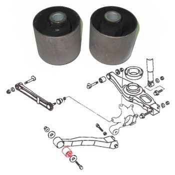 Silentblocks basculante trasero, Pajero III, IV
