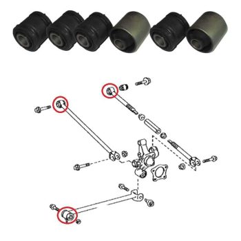 Silentblocks para 6 brazos traseros Avensis, Corona