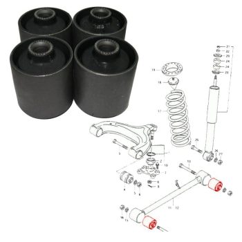 Boccole su entrambi i bracci posteriori, Vitara