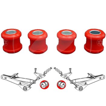 Silentblocks en ambos brazos delanteros inferiores, Saab 96