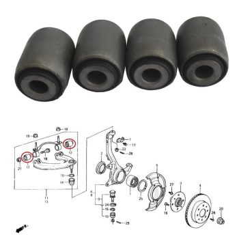 Silentblocs des 2 bras supérieurs avant, Honda Concerto, Civic