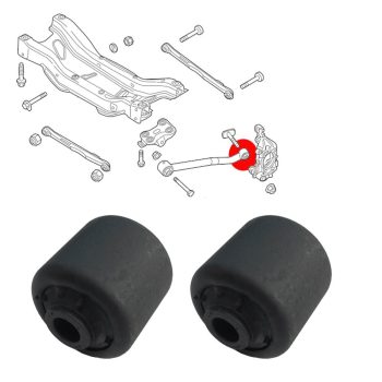 Silentblocs pour deux bras de liaison arrieres, Fiat 500X, Jeep Renegade