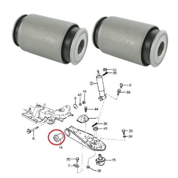 Boccole per due bracci inferiori anteriori, Kia K2500, Bongo