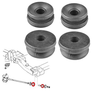 Silentblocks delanteros de brazos radiales, Opel Campo