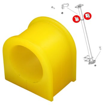 Buje columna de dirección, Polaris Scrambler, Outlaw, Sportsman