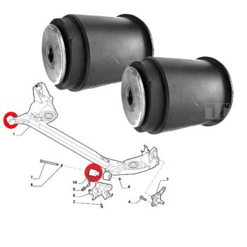 Boccole asse posteriore Fiat 500L, Stilo, Bravo, Linea, Tipo, Lancia Delta