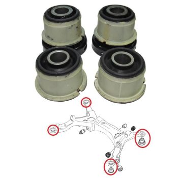 Silentblocs de berceau arrière pour Volvo S60, S80, V70, V70XC