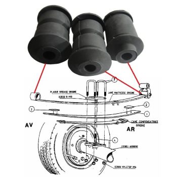 Boccole per molle a balestra posteriori, Master, Movano, NV400