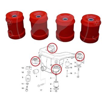 Boccole della traversa posteriore, BMW Serie 3 E36
