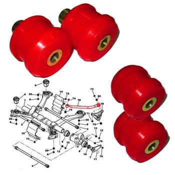silentblock in poliuretano per bracci di collegamento posteriori, Peugeot 206