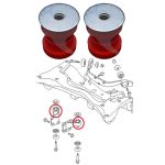 Rear differential mounts bushes, Outlander