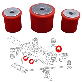 Silentblocs du support différentiel arrière, BMW Serie 3 E90/E91/E92/E93