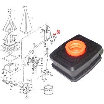 Silenbloc de levier de vitesse pour VW Transporter T4