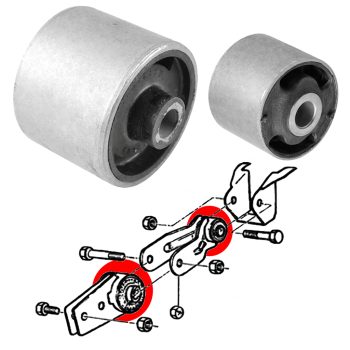 Silentblocs des supports moteur inférieur Chrysler Voyager