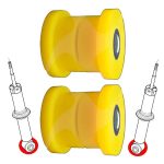 Rear shock absorbers bushes, MINI R50 R52 R53