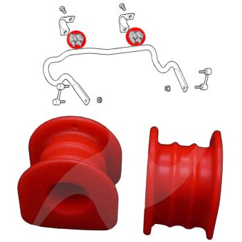 Silentblocs de barre stabilisatrice avant, Range Rover P38
