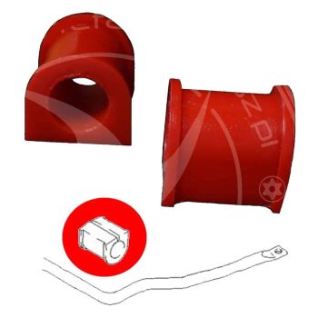 Boccole per barra stabilizzatrice anteriore, Jimny, Samurai (Ø22-28mm)