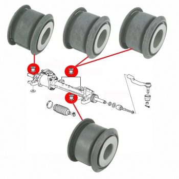 Boccole per cremagliera dello sterzo, Honda Accord
