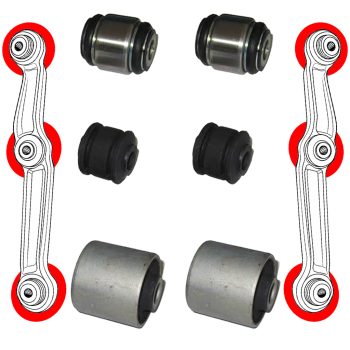 Silentblocs des deux bras arrières, Alfa Romeo GTV, Spider