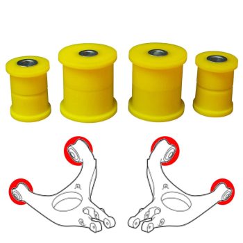 Silentblocks de poliuretano del brazo inferior trasero, Panamera 970