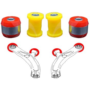 Bujes en brazos delanteros, Agila B, Swift III, Splash