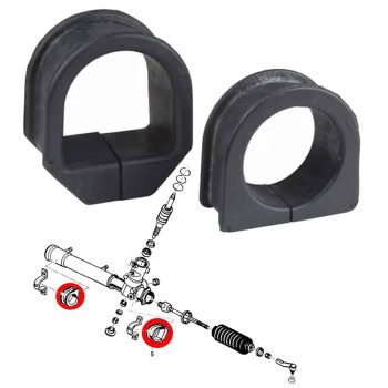 Bagues de crémaillère de direction pour Vectra B