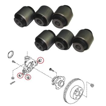 Silentblock per 2 fuselli posteriori, Nissan Murano Z50, Infiniti FX35/45