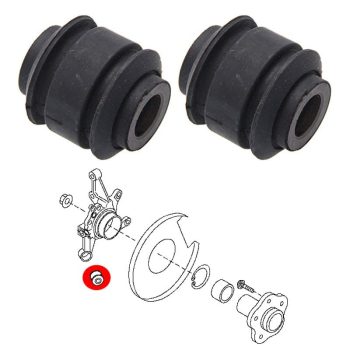 Silentblocs des fusées arrières pour Nissan X-Trail T30