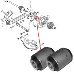 Rear hub bushes for Chevrolet Captiva and Opel Antara