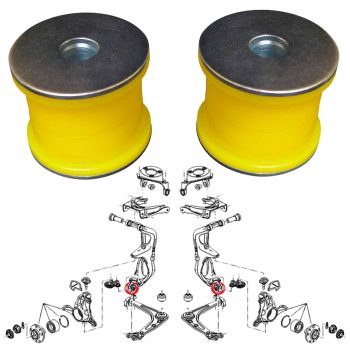 Silentblocs polyuréthane des fusées avant, Citroen C5, C6