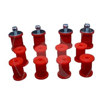 Kit boccole per molle a balestra in poliuretano, Samurai