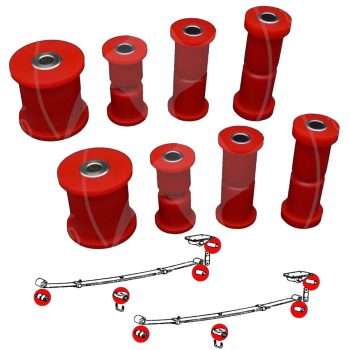 Buchsen der hinteren Blattfedern, Fiat 125P 1300/1500