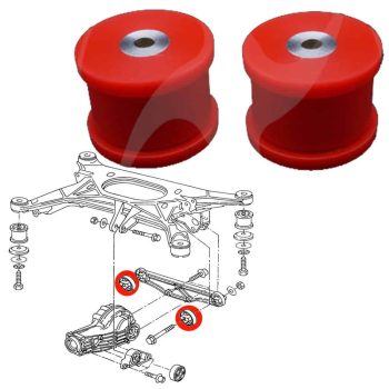 Silentblocks para soporte diferencial trasero, Audi A8 D2