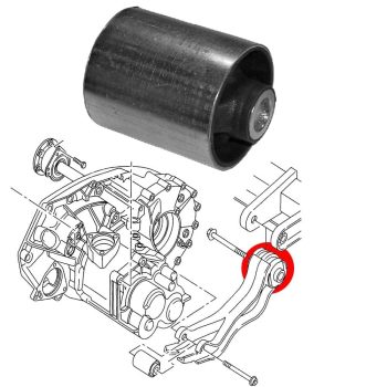 Silentbloc du support boite de vitesse, VW Transporter T4