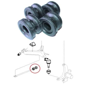 Terrano I/II bujes barra de reacción delantera