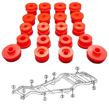 Kit boccole di montaggio del corpo, Land Cruiser FJ80, FZJ80 HDJ80, HZJ80