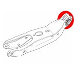 silentblocs bras inferieur arriere Touarez CR7 RC8