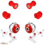 Kit silentblocs de suspension avant, Audi A1, Seat Ibiza, Toledo, Skoda Citigo, Fabia, Rapid, VW Polo V, UP!