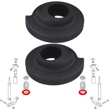 Patins inférieurs des ressorts arrières, Audi, Porsche Cayenne, VW Touareg