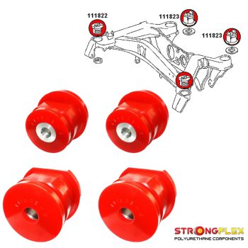 Silentblocs du berceau arrière, Mercedes 190, C W202, CLK W208, E W124, SL R129, SLK R170, Chrysler Crossfire
