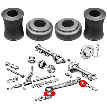 Silentblocks de brazos traseros, Mercedes Clase S W108/W109