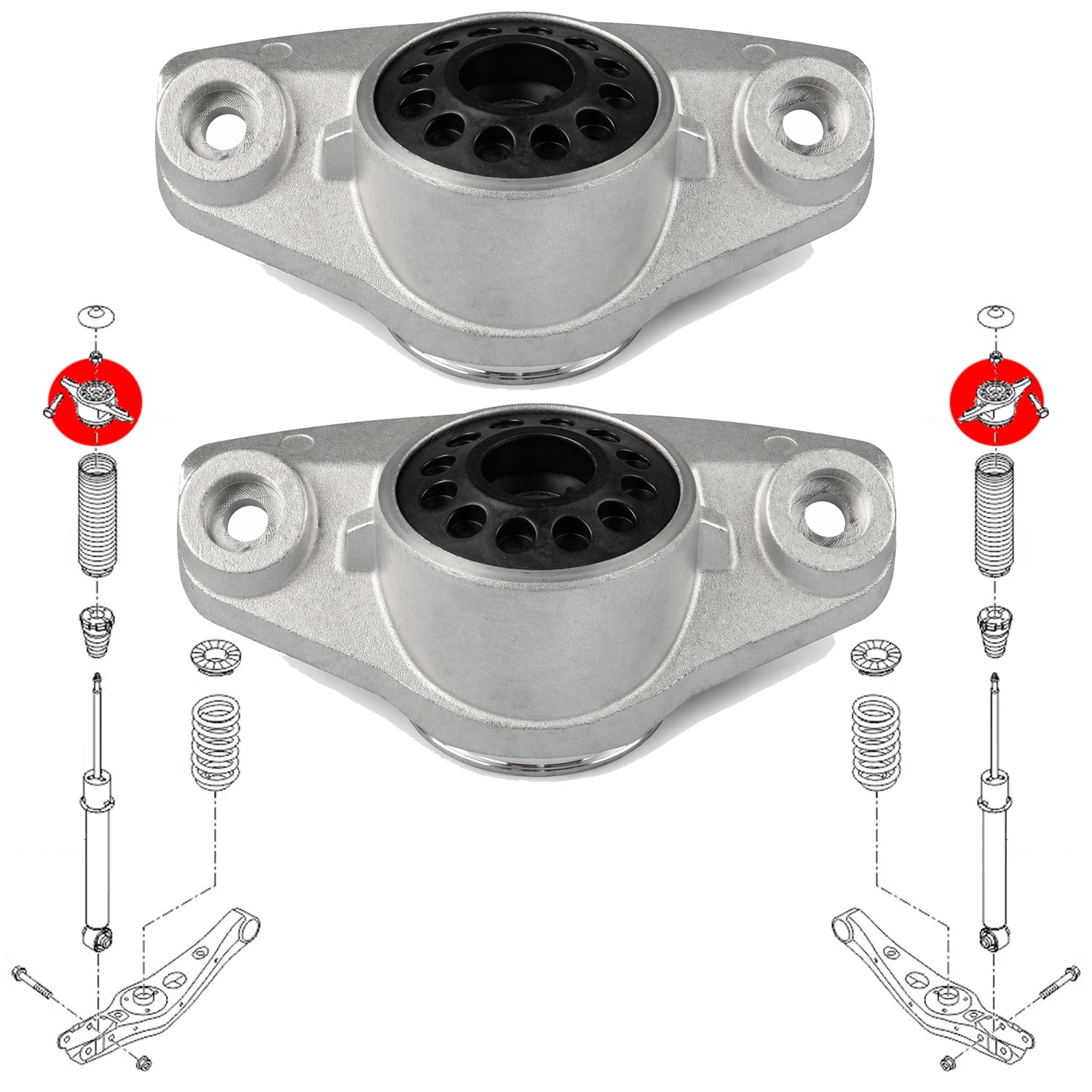Sportage IV rear shock mount