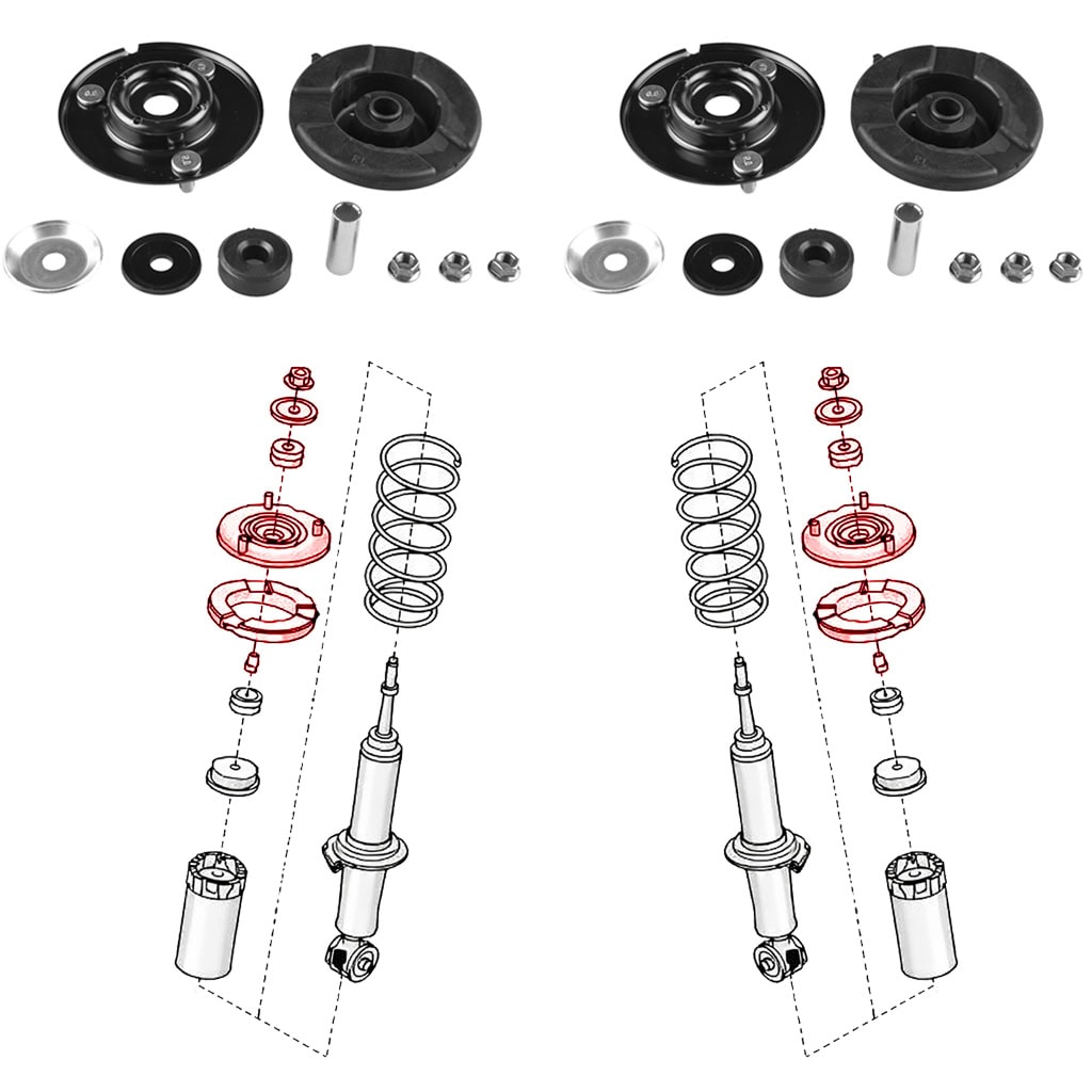 Pathfinder R51 front shock mount