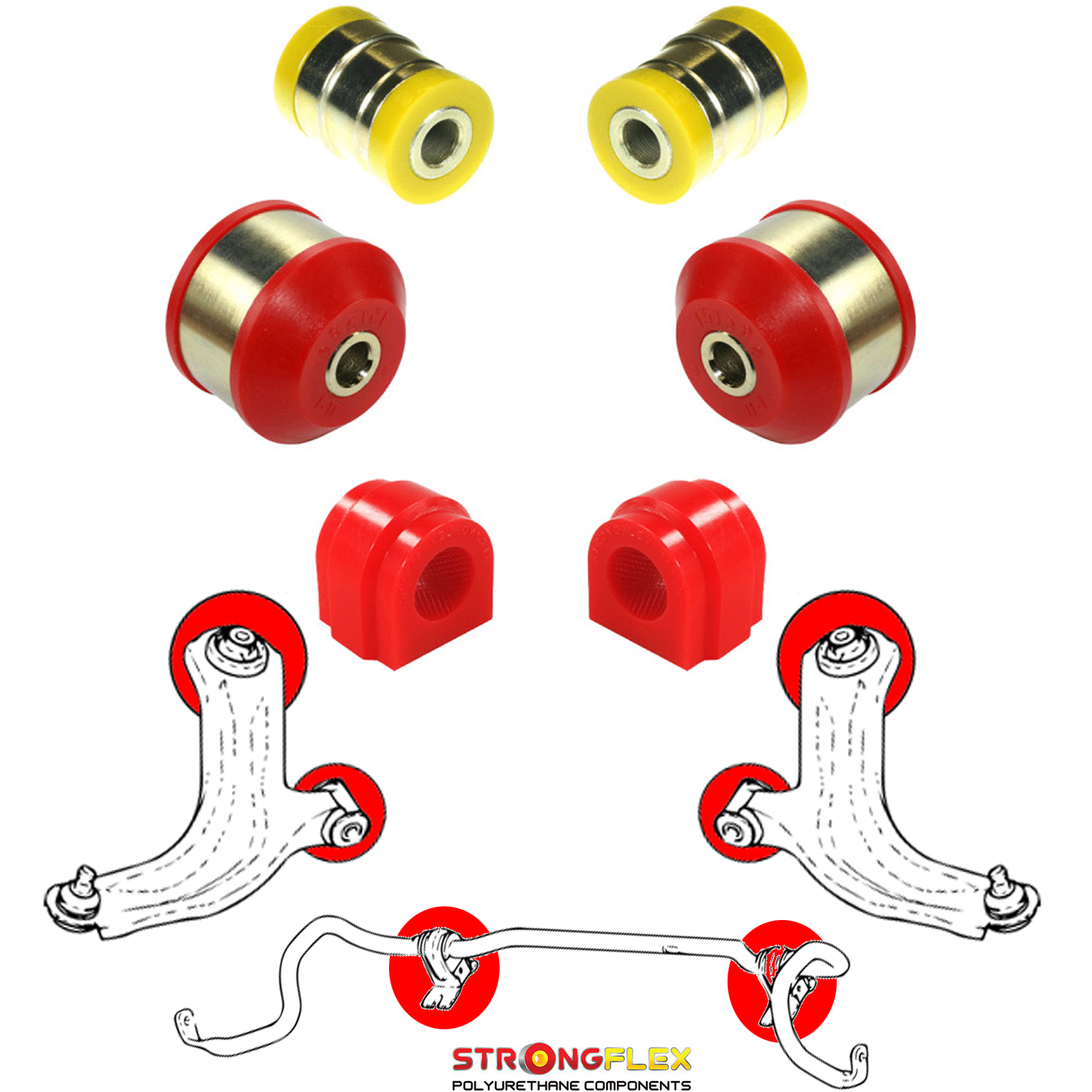 Kit suspensi贸n delantera poliuretano Clio IV Zoe