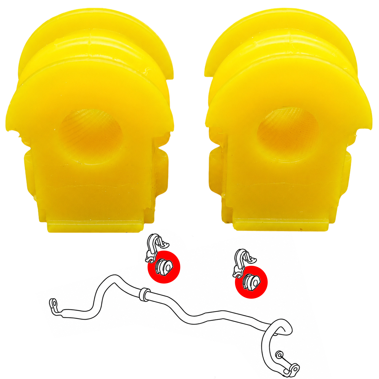 silentbloc polyurethane barre stabilisatrice avant Qashqai J11