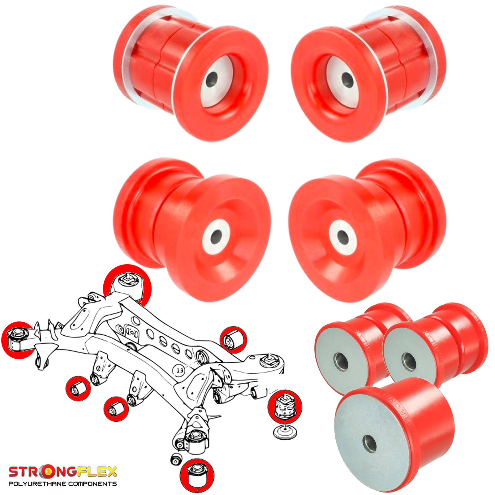 silentblocs bastidor auxiliar y diferencial trasero BMW serie 3 E93
