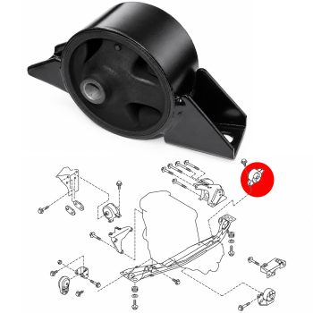 Motorhalterung hinten, Sunny N14, 100NX, Almera N15