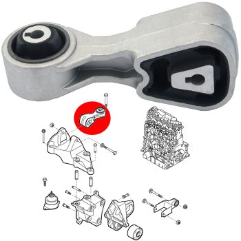 Soporte motor derecho, Peugeot 406/407/807/Expert, Citroen C5, Jumpy